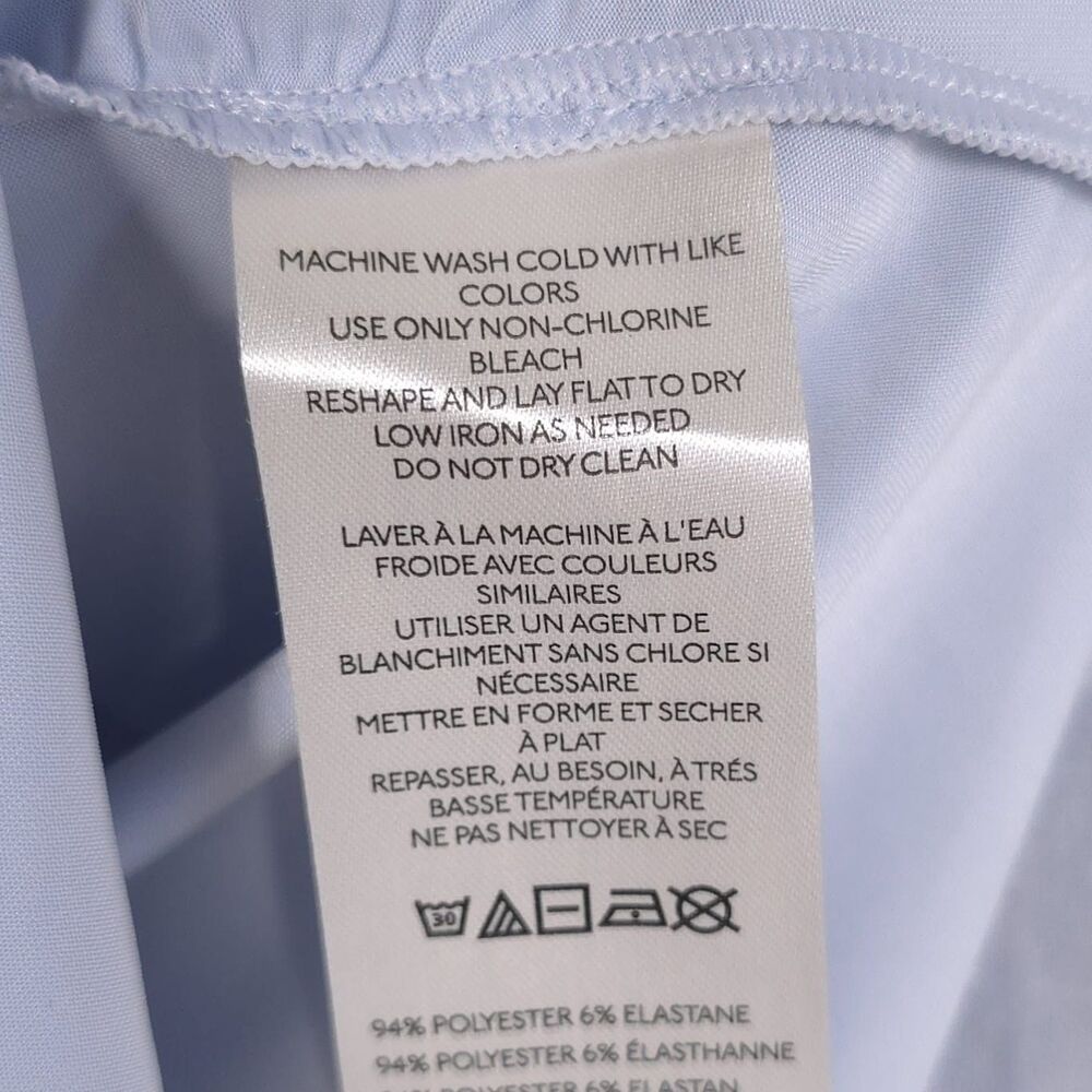 ANTHROPOLOGIE New Women's Top Blouse XS Metallic Silver Ruched Button Stretch - Picture 8 of 9